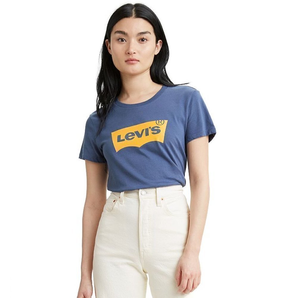 JR210 Levi's Women's Cotton Batwing Perfect Graphic Logo T-Shirt Size XXL